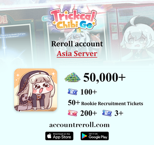 Trickcal: Chibi Go Reroll Account with Crystal Leaf [Asia]