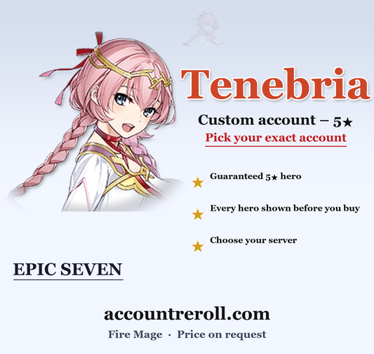 Tenebria Epic Seven Custom Account
