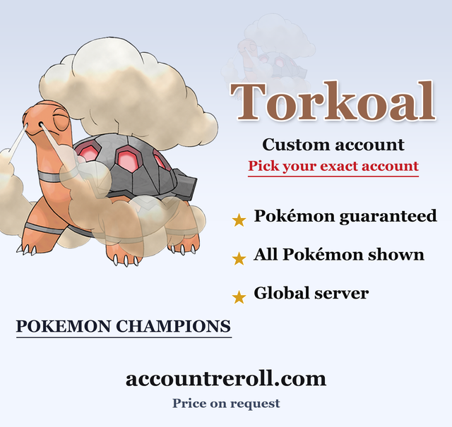 Torkoal Pokemon Champions Custom Account