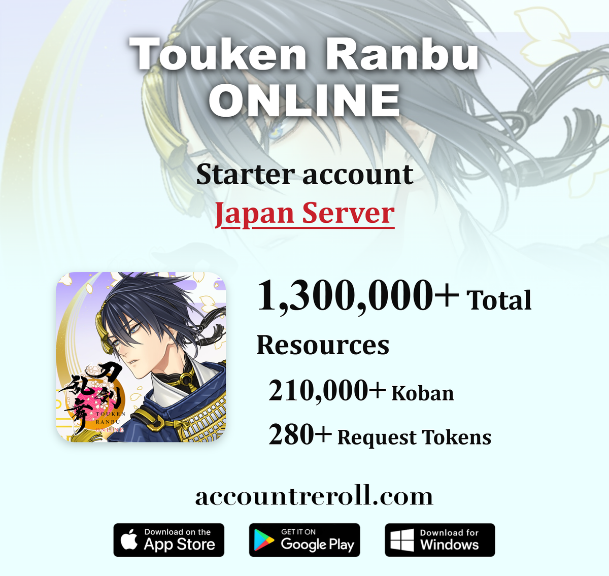 Touken Ranbu ONLINE Starter Account [Japan]