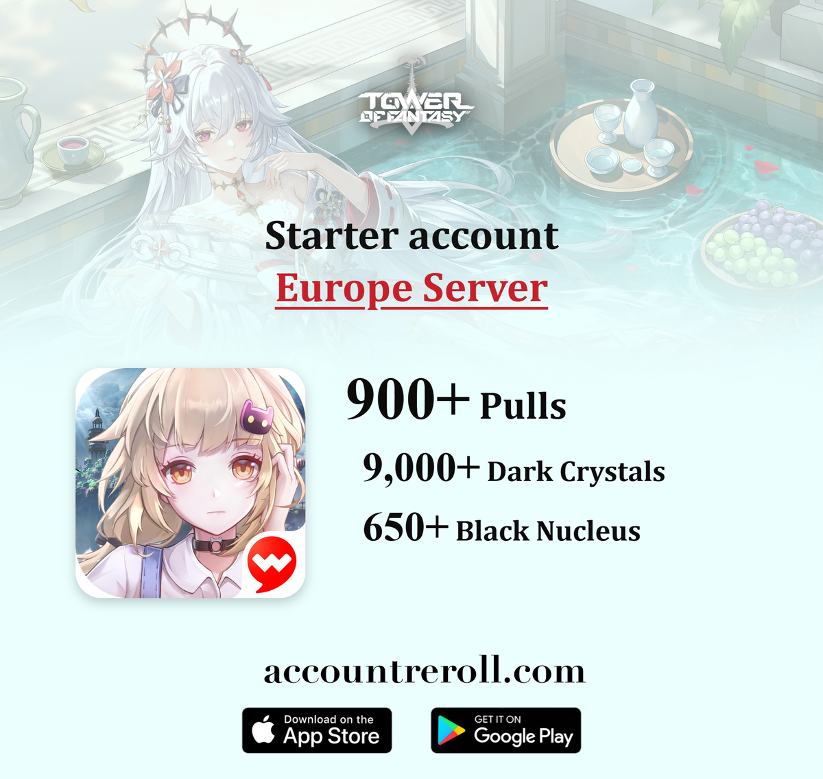 Tower of Fantasy Starter Account with Pulls [Europe]