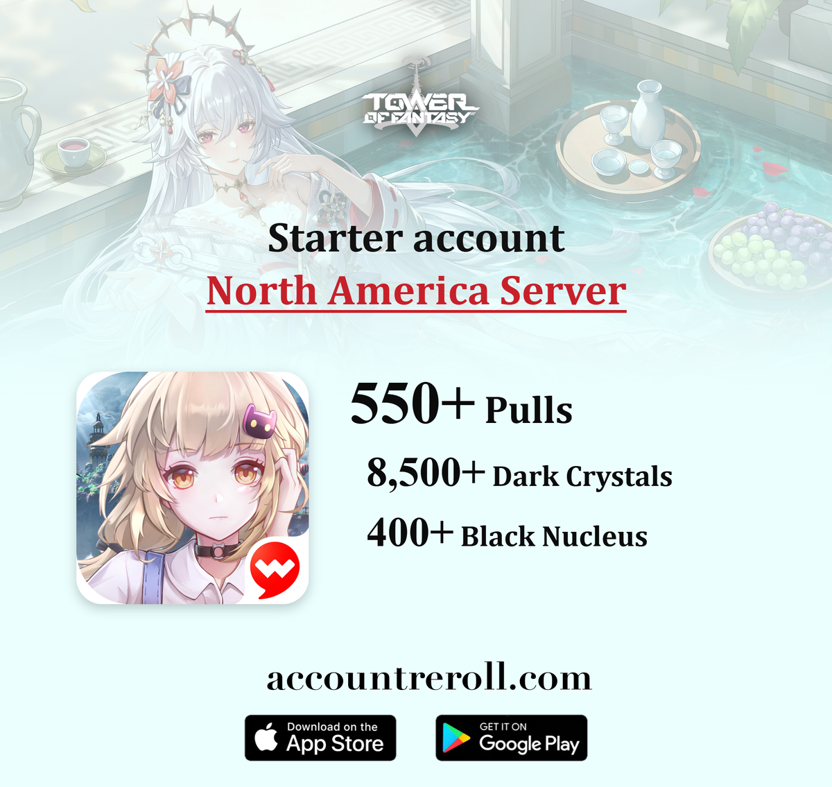 Tower of Fantasy Starter Account with Pulls [North America]