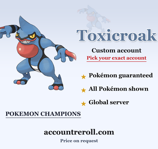 Toxicroak Pokemon Champions Custom Account