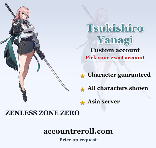 Tsukishiro Yanagi Zenless Zone Zero Custom Account