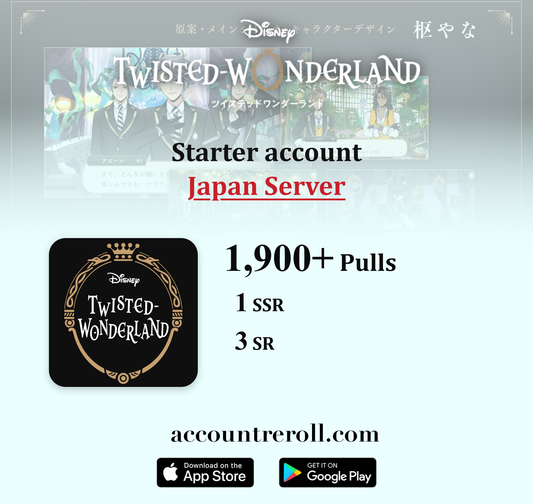 Disney Twisted-Wonderland Starter Account with Pulls [Japan]