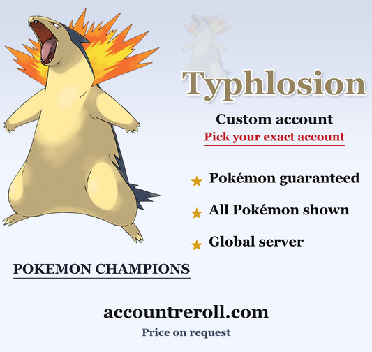 Typhlosion Pokemon Champions Custom Account
