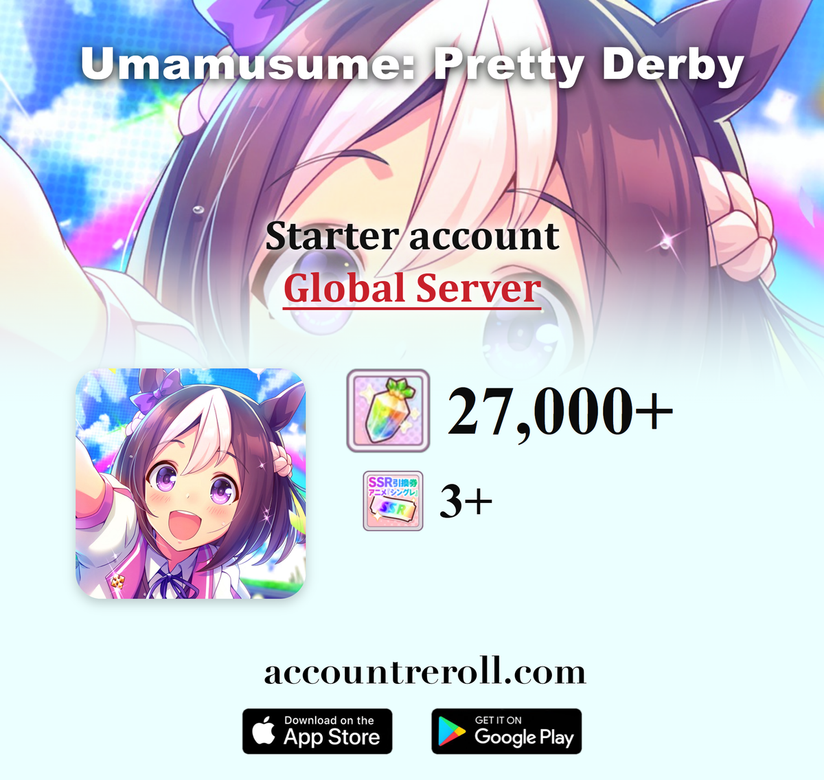 Umamusume: Pretty Derby Starter Account with Characters & Resources [Global]