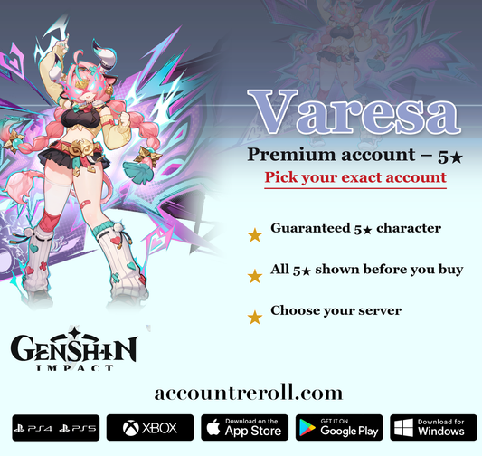 Varesa Genshin Impact Premium Custom Account