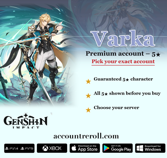 Varka Genshin Impact Premium Custom Account