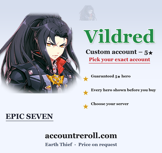 Vildred Epic Seven Custom Account