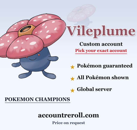 Vileplume Pokemon Champions Custom Account