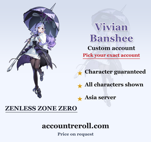 Vivian Banshee Zenless Zone Zero Custom Account