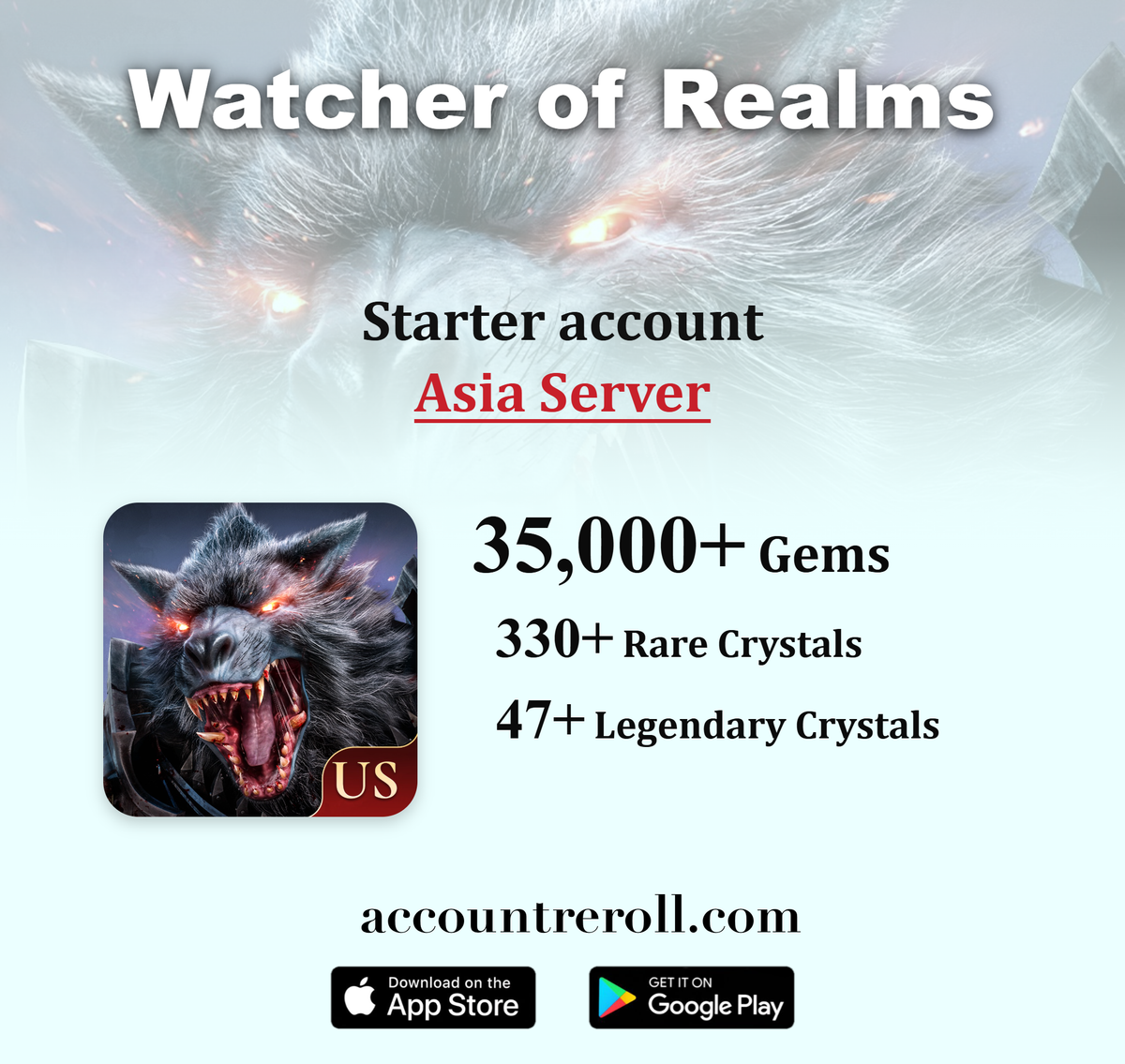 Watcher of Realms Starter Account [Asia]