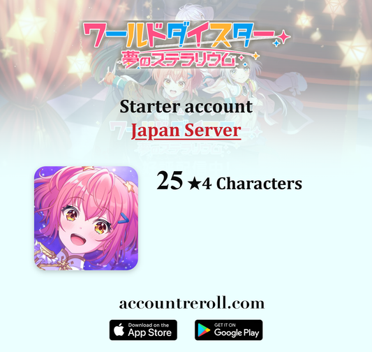 World Dai Star: Yume no Stellarium Starter Account with ★4 Characters [Japan]