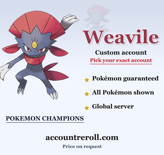Weavile Pokemon Champions Custom Account