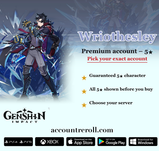 Wriothesley Genshin Impact Premium Custom Account