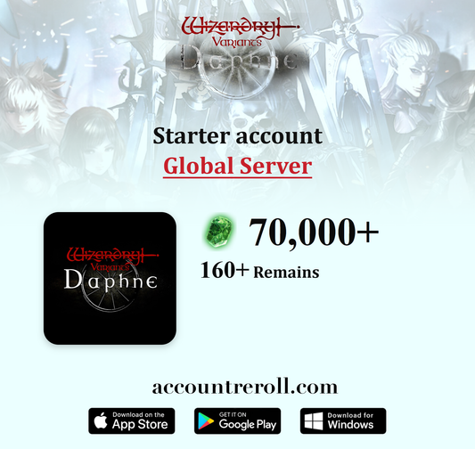 Wizardry Variants Daphne Starter Account with Gems of Org [Global]