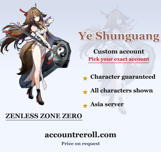 Ye Shunguang Zenless Zone Zero Custom Account