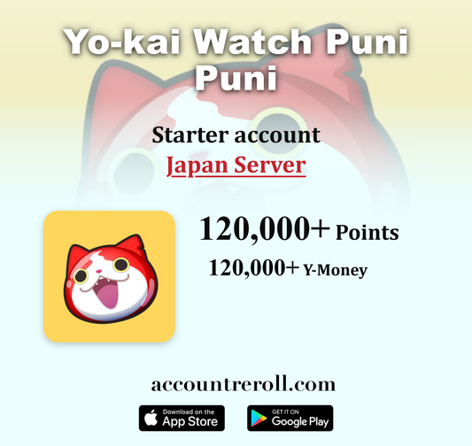 Yo-kai Watch Puni Puni Starter Account with Points [Japan]