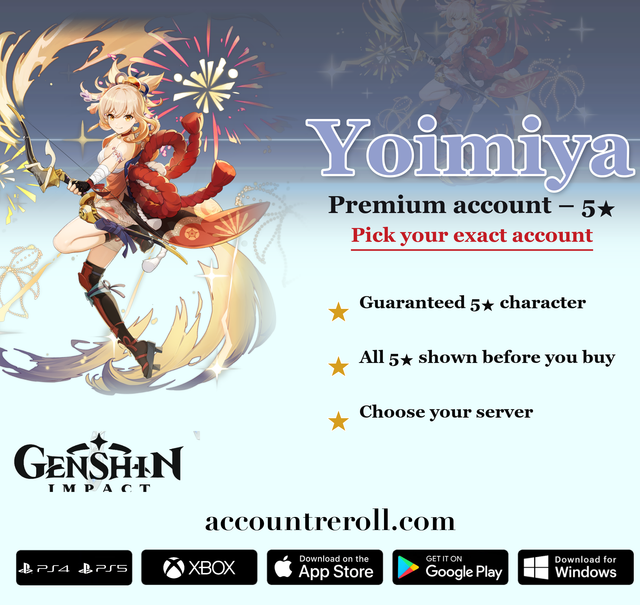 Yoimiya Genshin Impact Premium Custom Account
