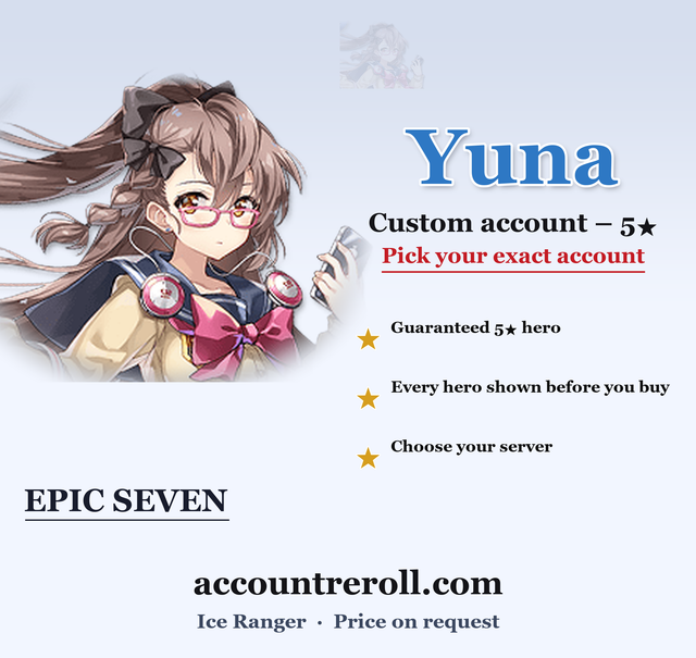 Yuna Epic Seven Custom Account