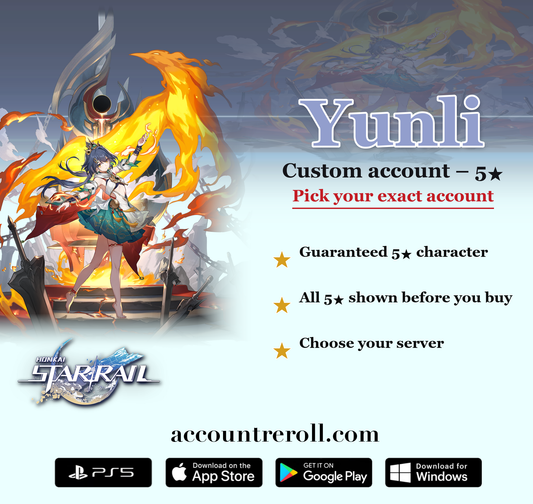 Yunli Honkai Star Rail Custom Account