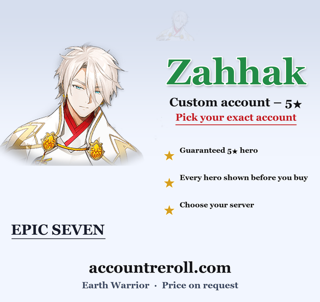 Zahhak Epic Seven Custom Account