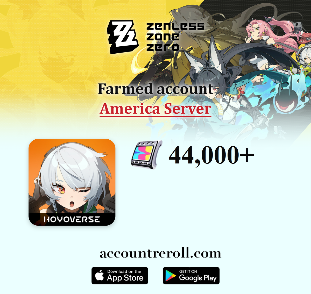 Zenless Zone Zero Farmed Account with Resources [America]