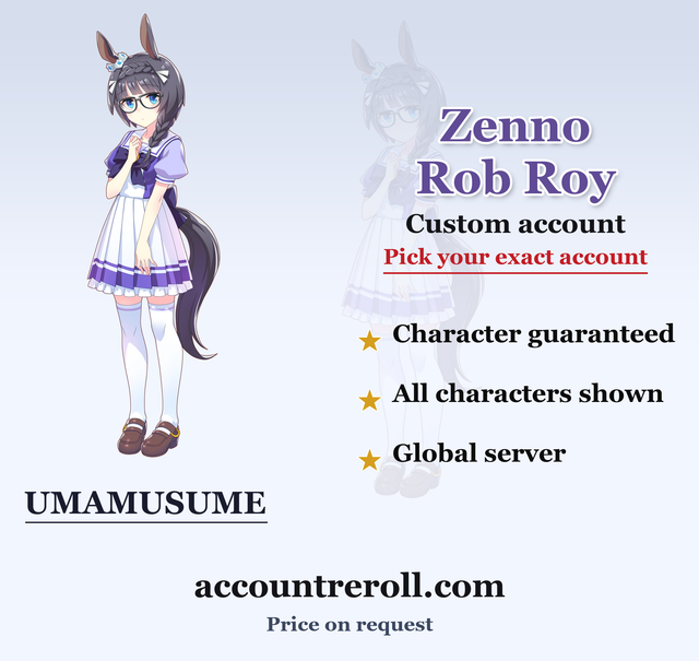 Zenno Rob Roy Umamusume Custom Account