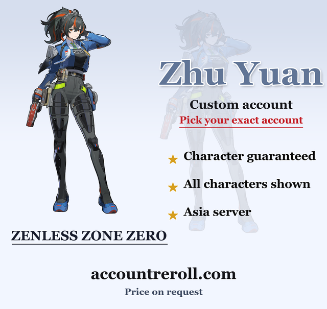 Zhu Yuan Zenless Zone Zero Custom Account