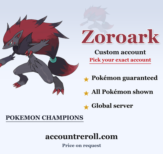 Zoroark Pokemon Champions Custom Account