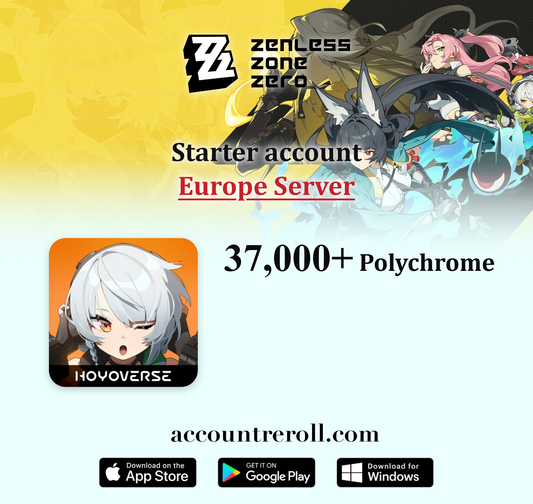 Zenless Zone Zero Starter Account with Limited S-Rank Agents [Europe]